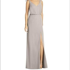Dessy Taupe Bridesmaids Dress